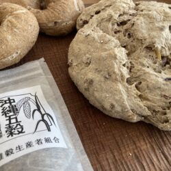 4月パン　沖縄五穀入りカンパーニュ、ベーグル